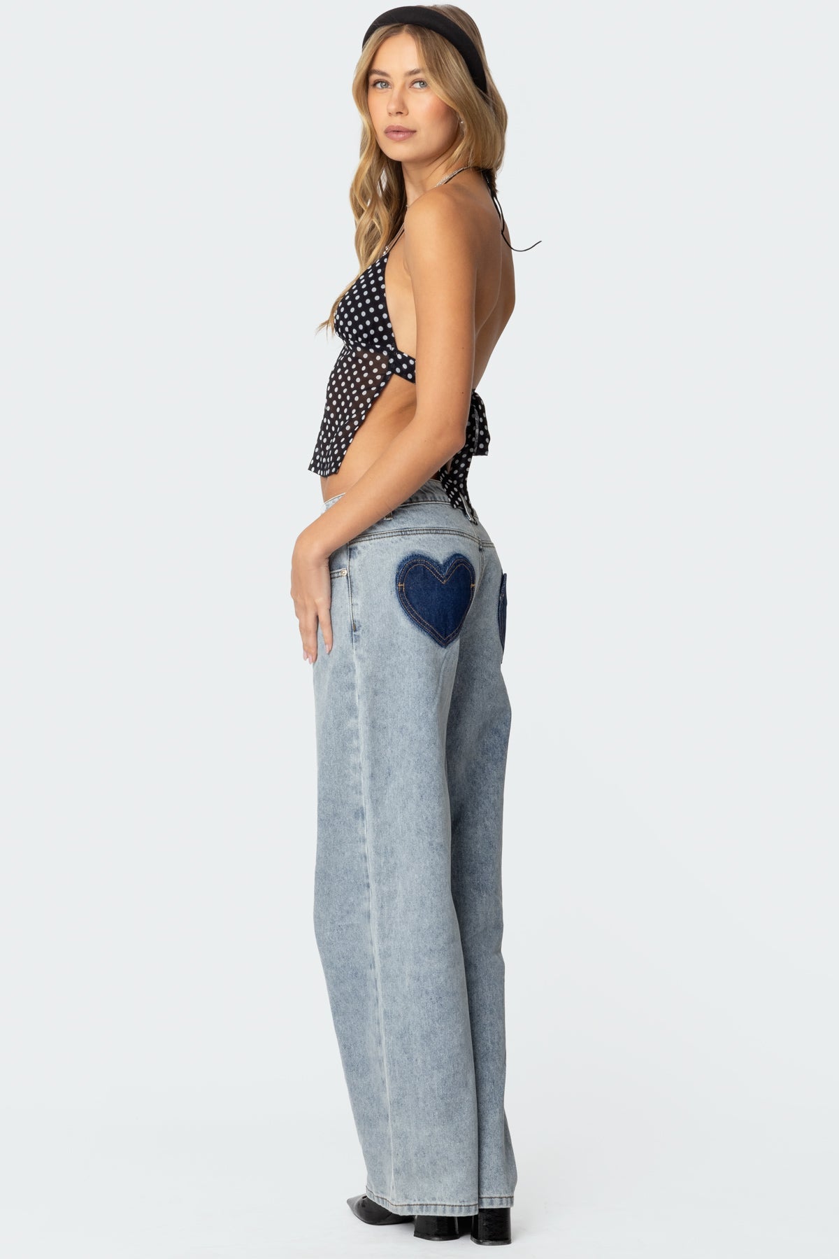 Côte Polka Chiffon Top
