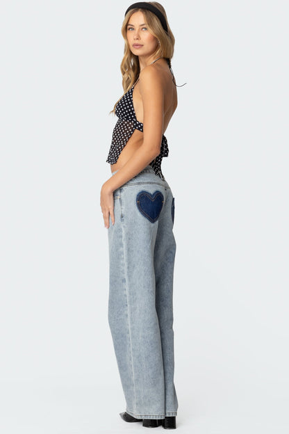 Côte Polka Chiffon Top
