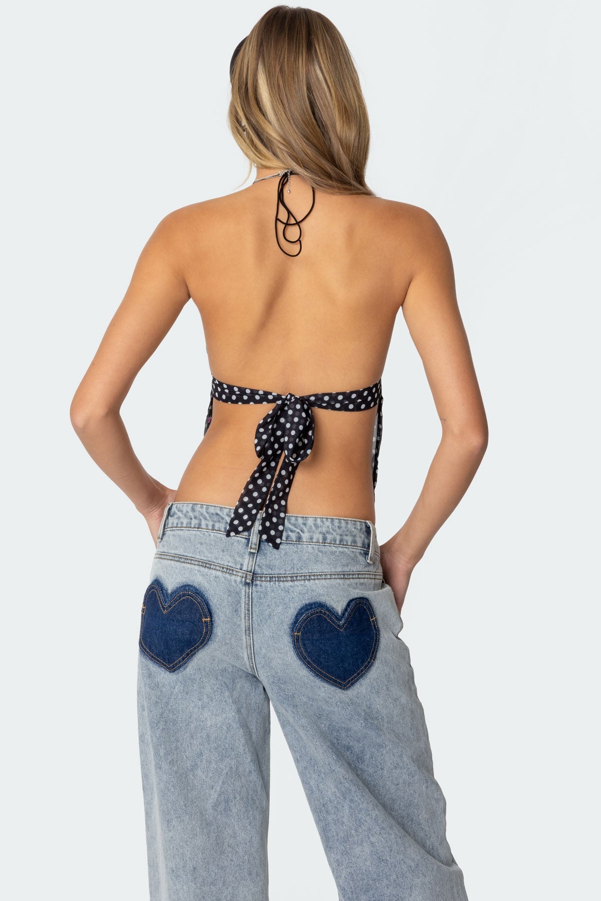 Côte Polka Chiffon Top
