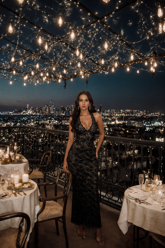 Santorini Seduction Maxi Dress